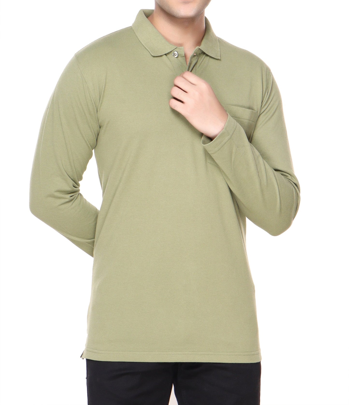 SOLID PIQUE POLO POCKET