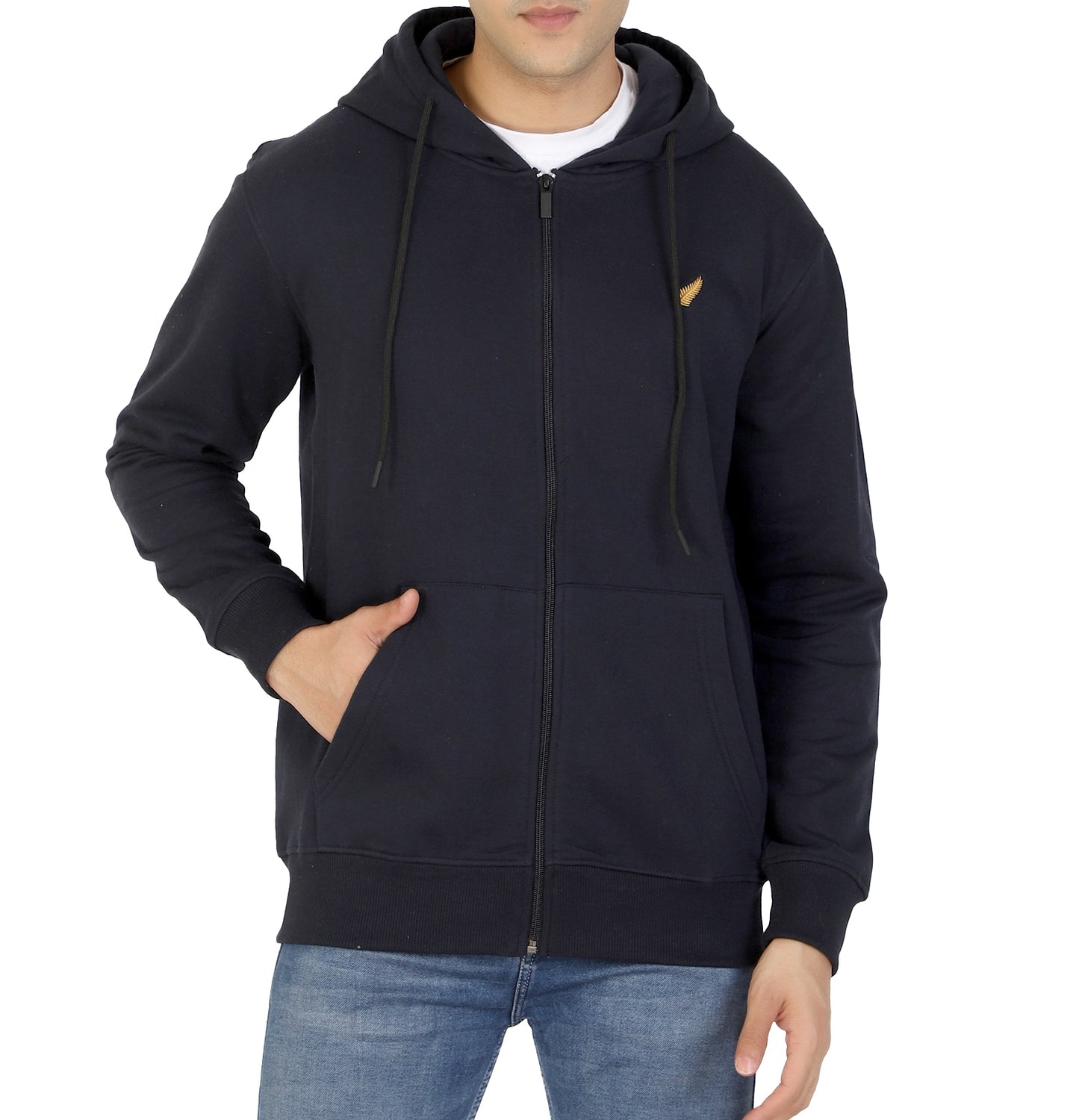 Relaxed Fit Zip-through Fleece Hoodie