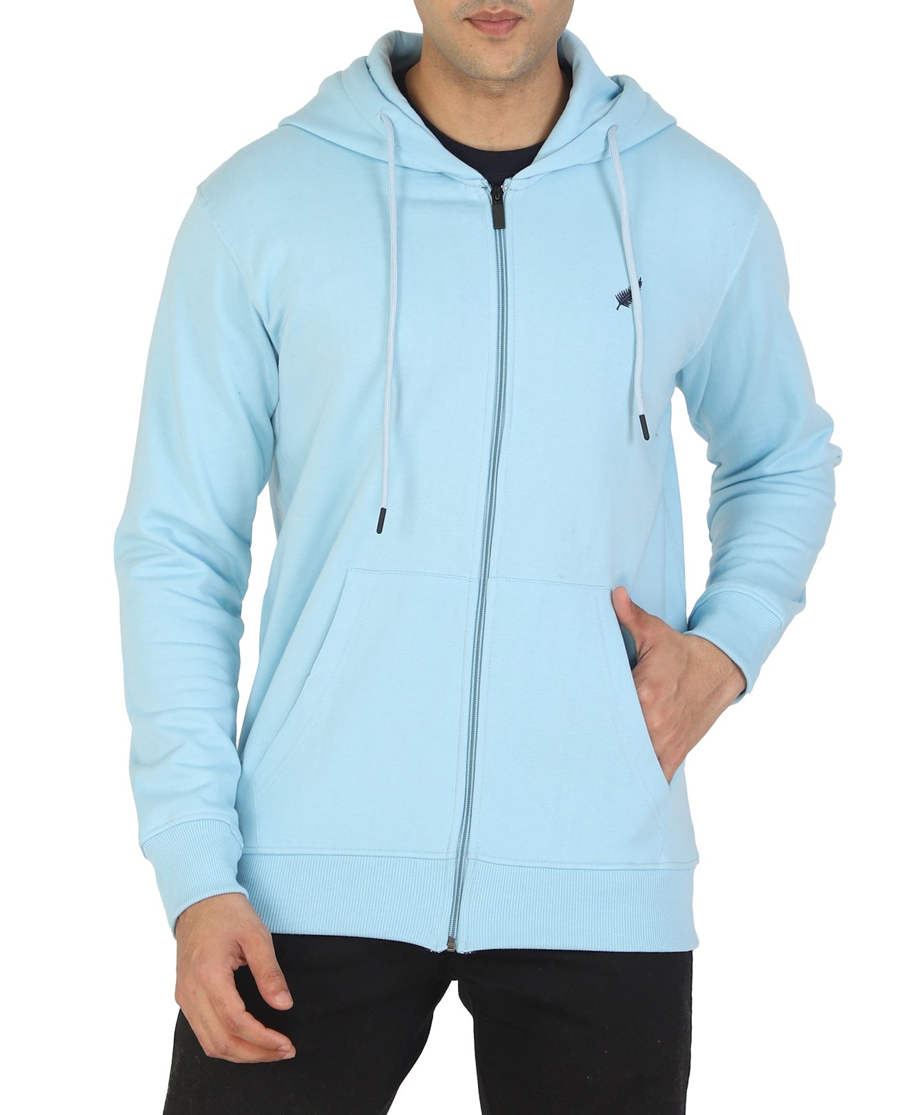 Relaxed Fit Zip-through Fleece Hoodie