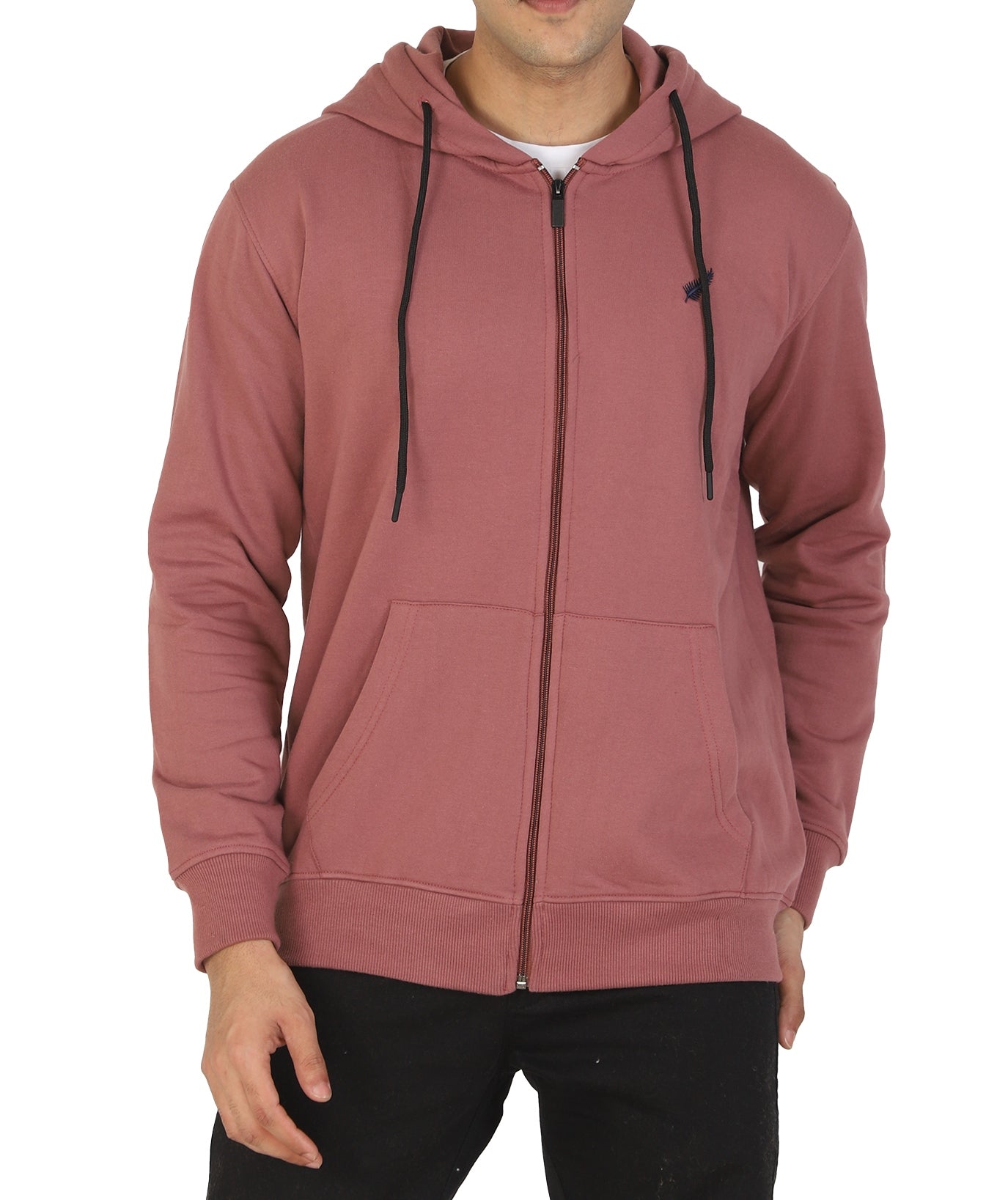 Relaxed Fit Zip-through Fleece Hoodie