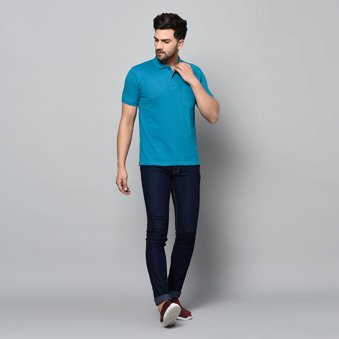 SOLID POCKET POLO REGULAR FIT