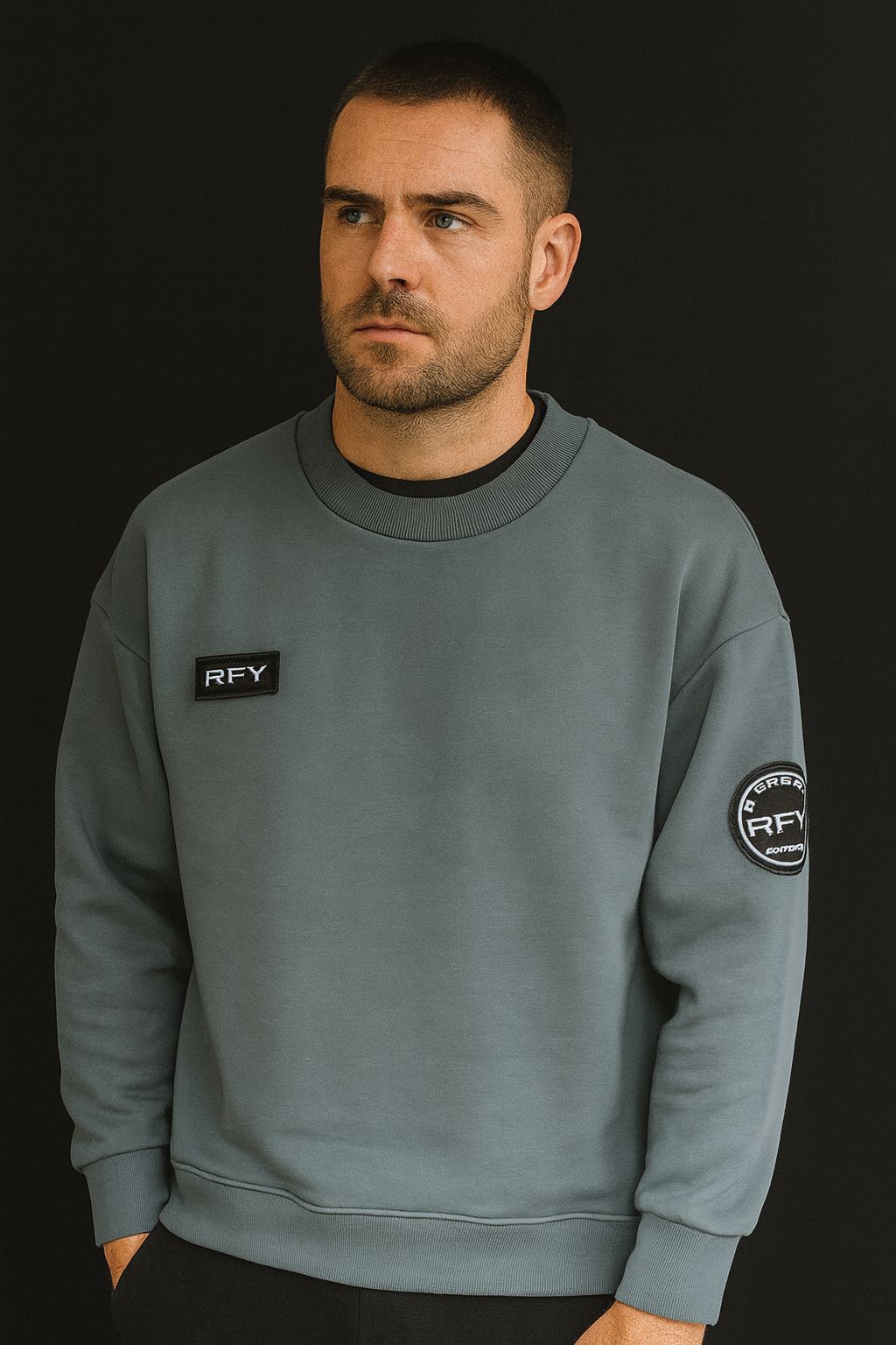 Cotton Oversized Round Neck Sweatshirt