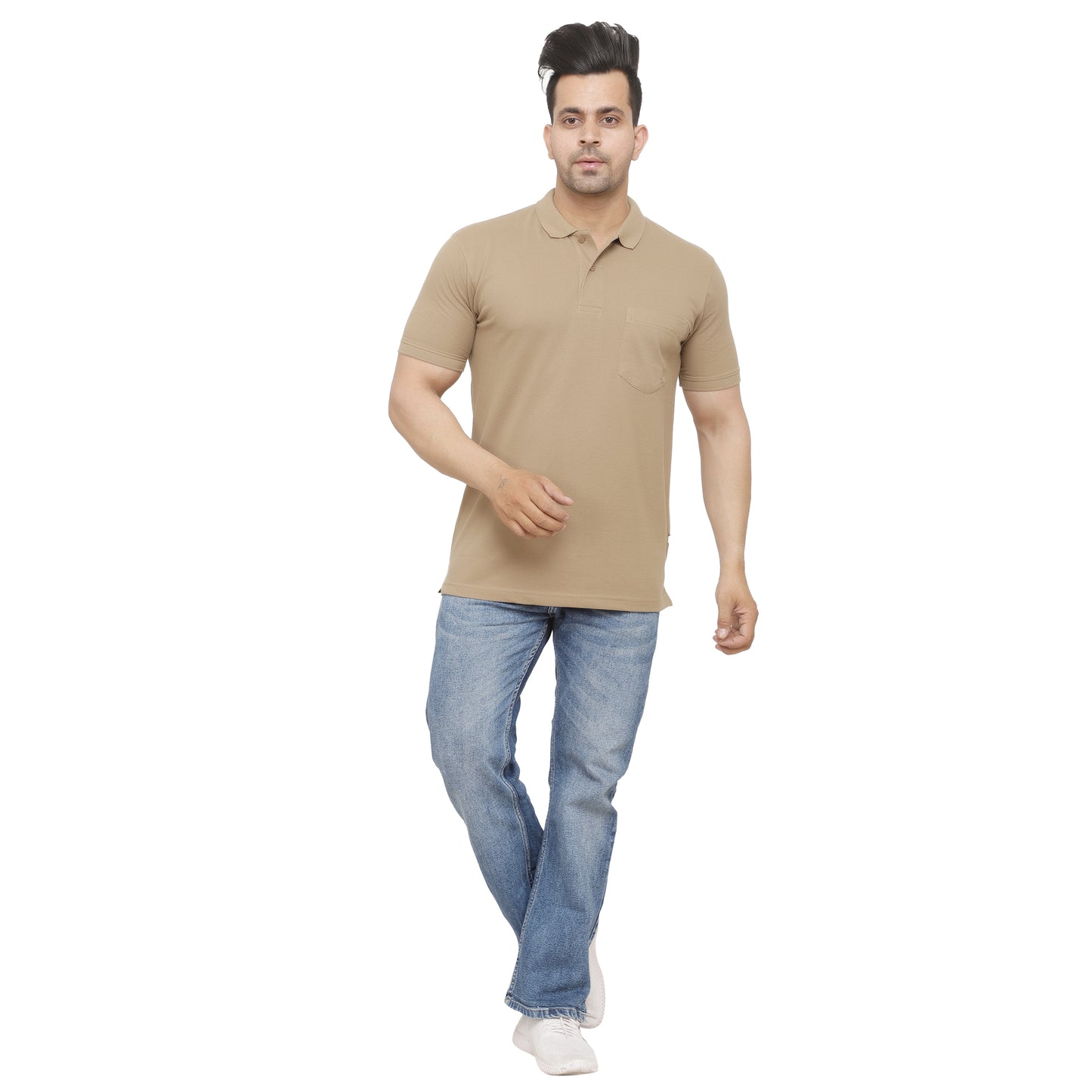 SOLID POCKET POLO REGULAR FIT
