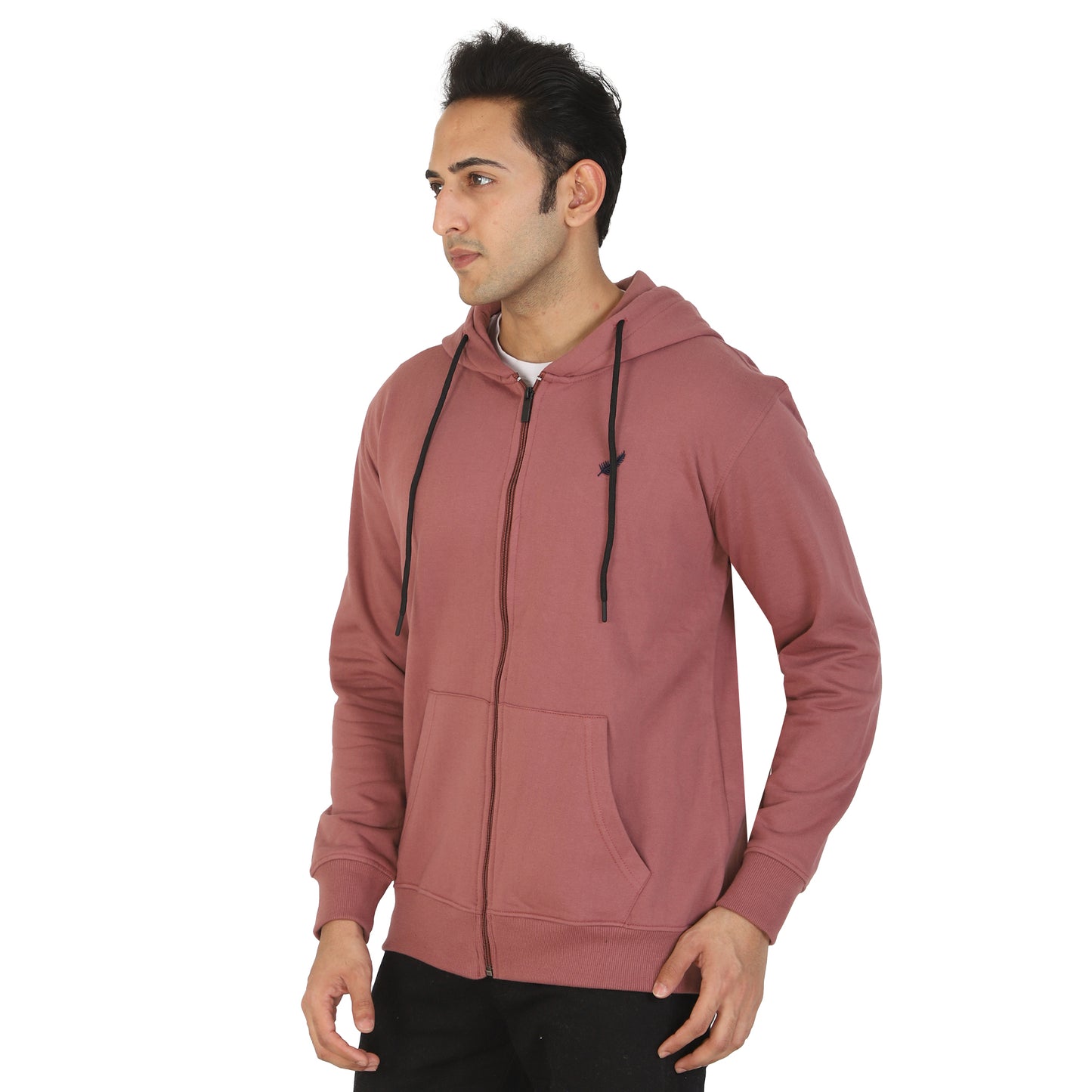 Relaxed Fit Zip-through Fleece Hoodie