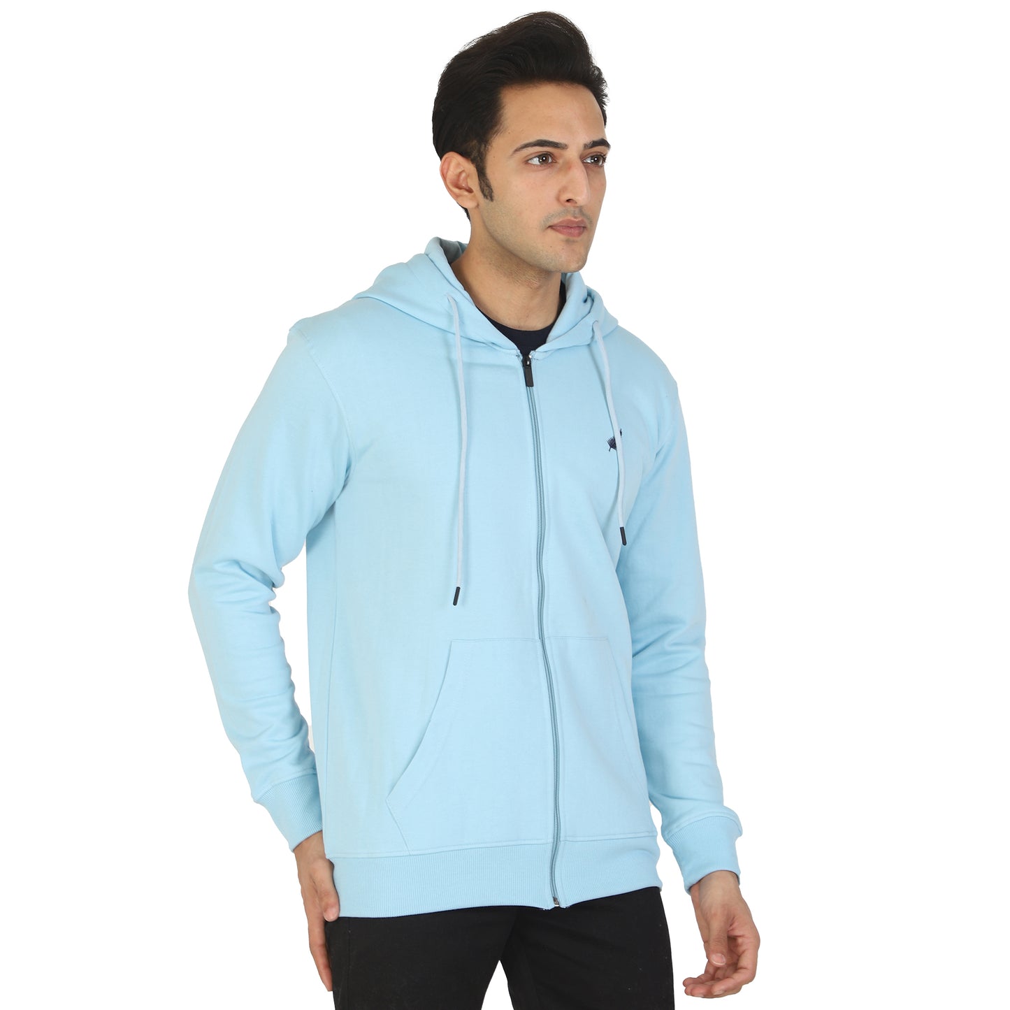 Relaxed Fit Zip-through Fleece Hoodie