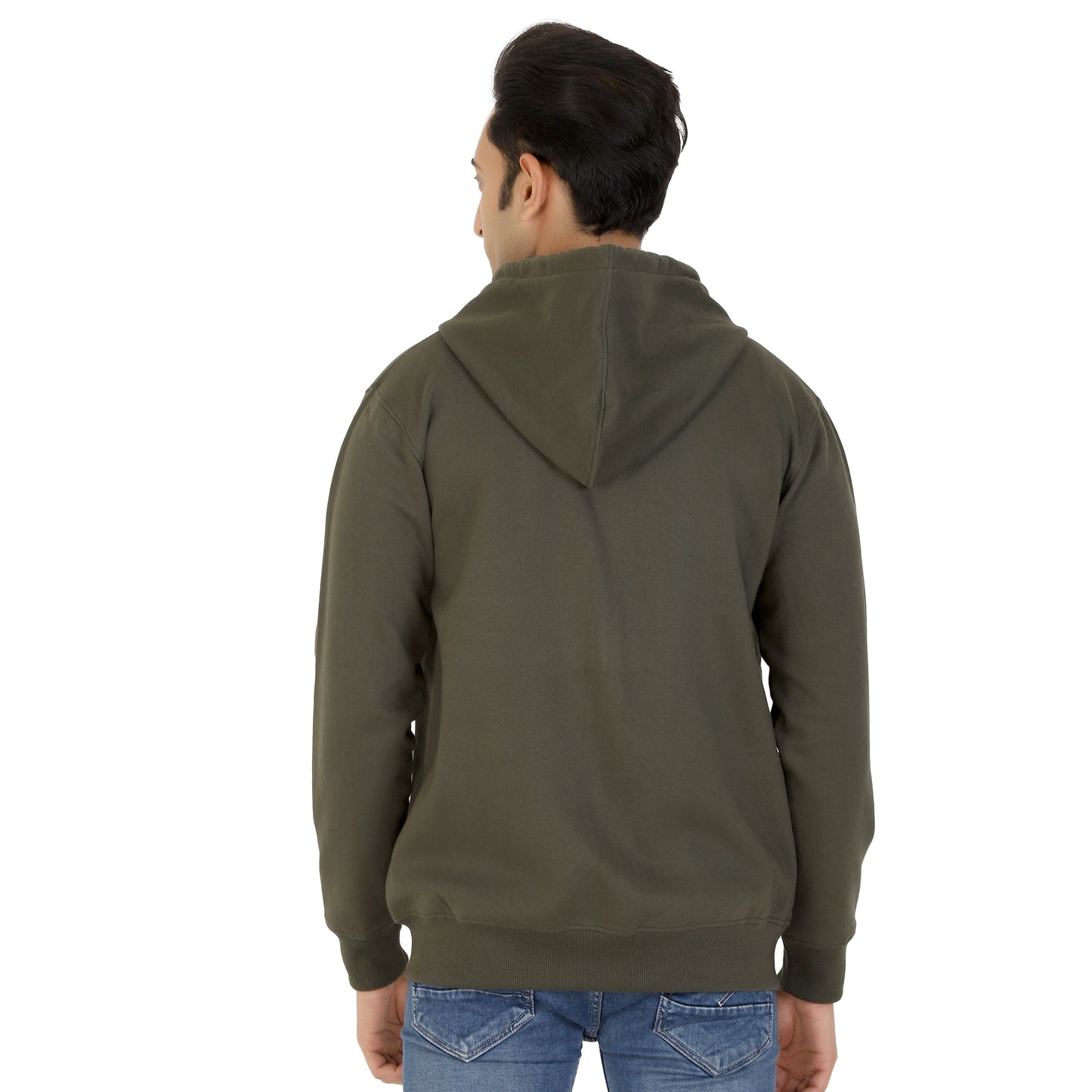 Relaxed Fit Zip-through Fleece Hoodie