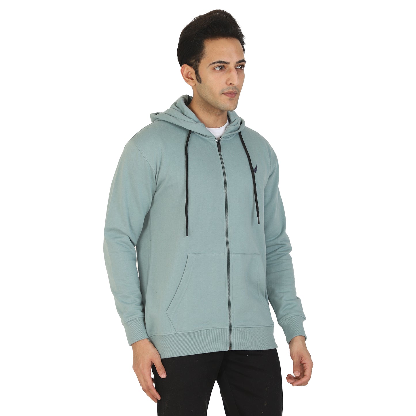 Relaxed Fit Zip-through Fleece Hoodie