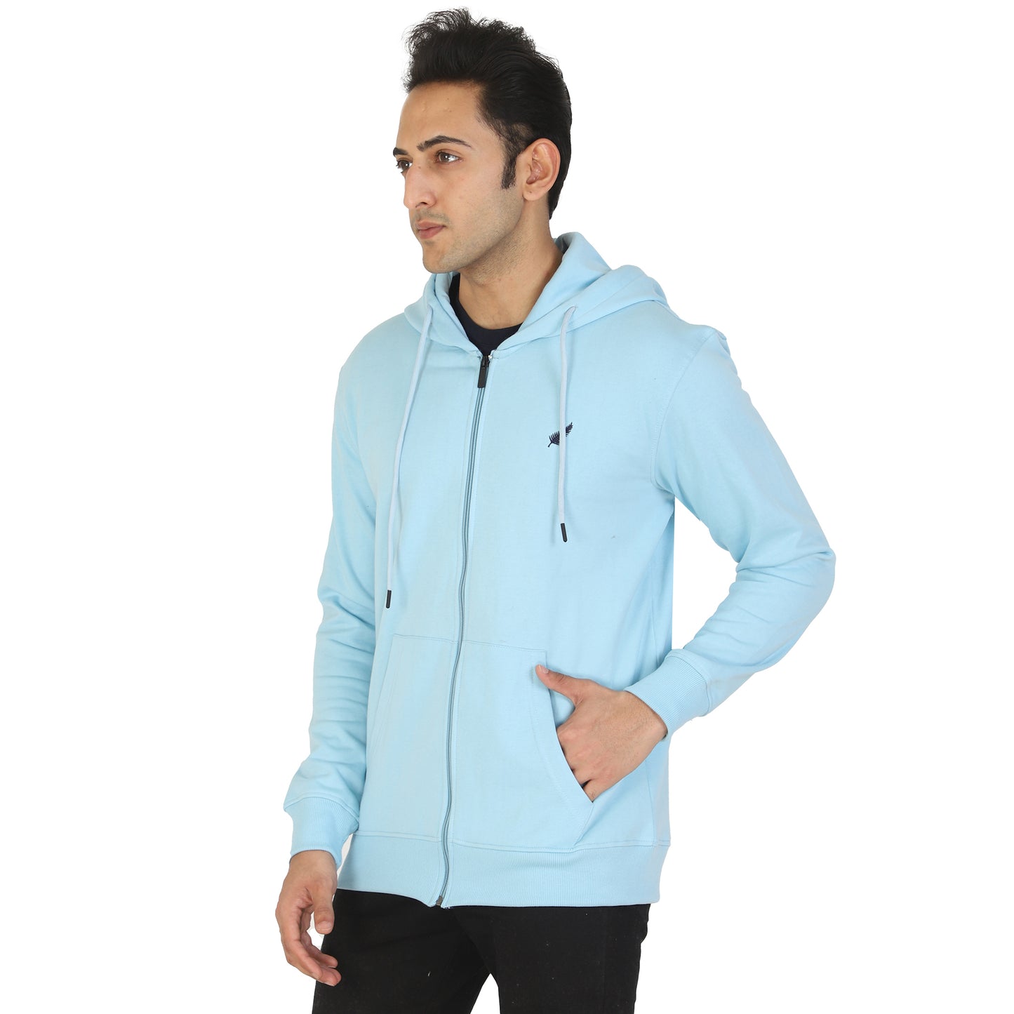 Relaxed Fit Zip-through Fleece Hoodie