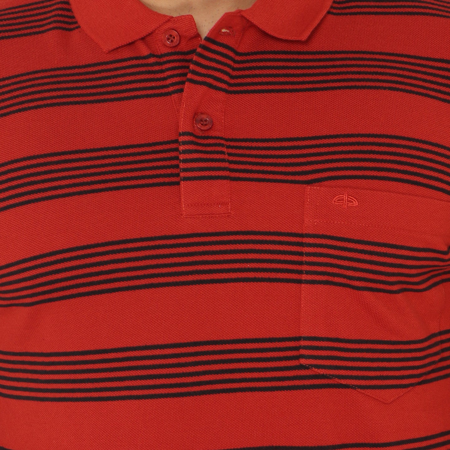 Long Sleeve Stripe Polo