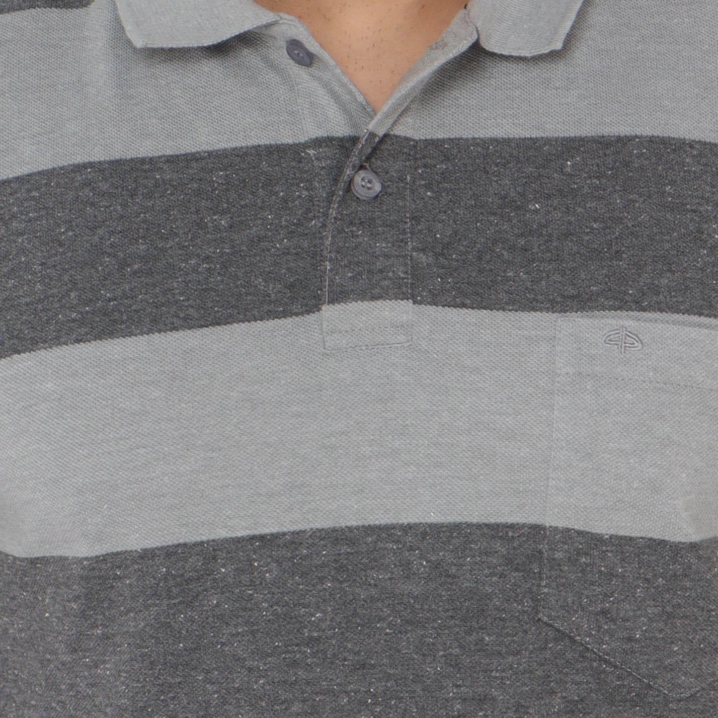 Long Sleeve Stripe Polo