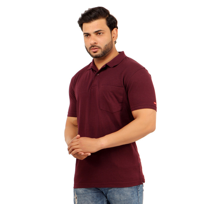 SOLID POCKET POLO REGULAR FIT