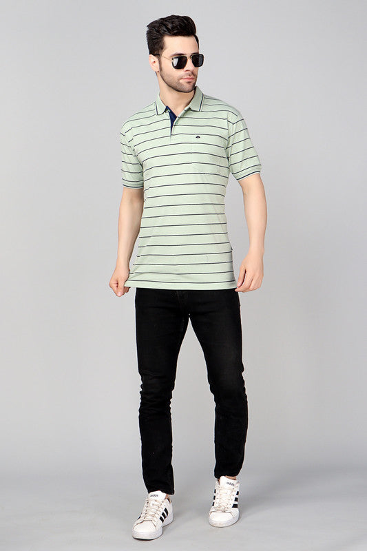 Single Jersey Stripe Regular Fit Pocket Polo