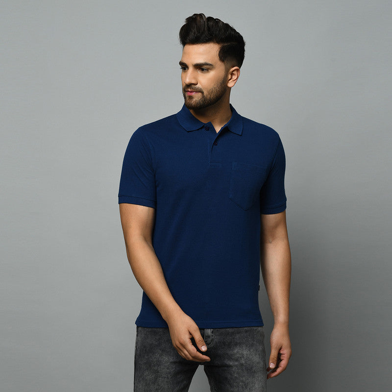 SOLID PIQUE POCKET POLO REGULAR FIT