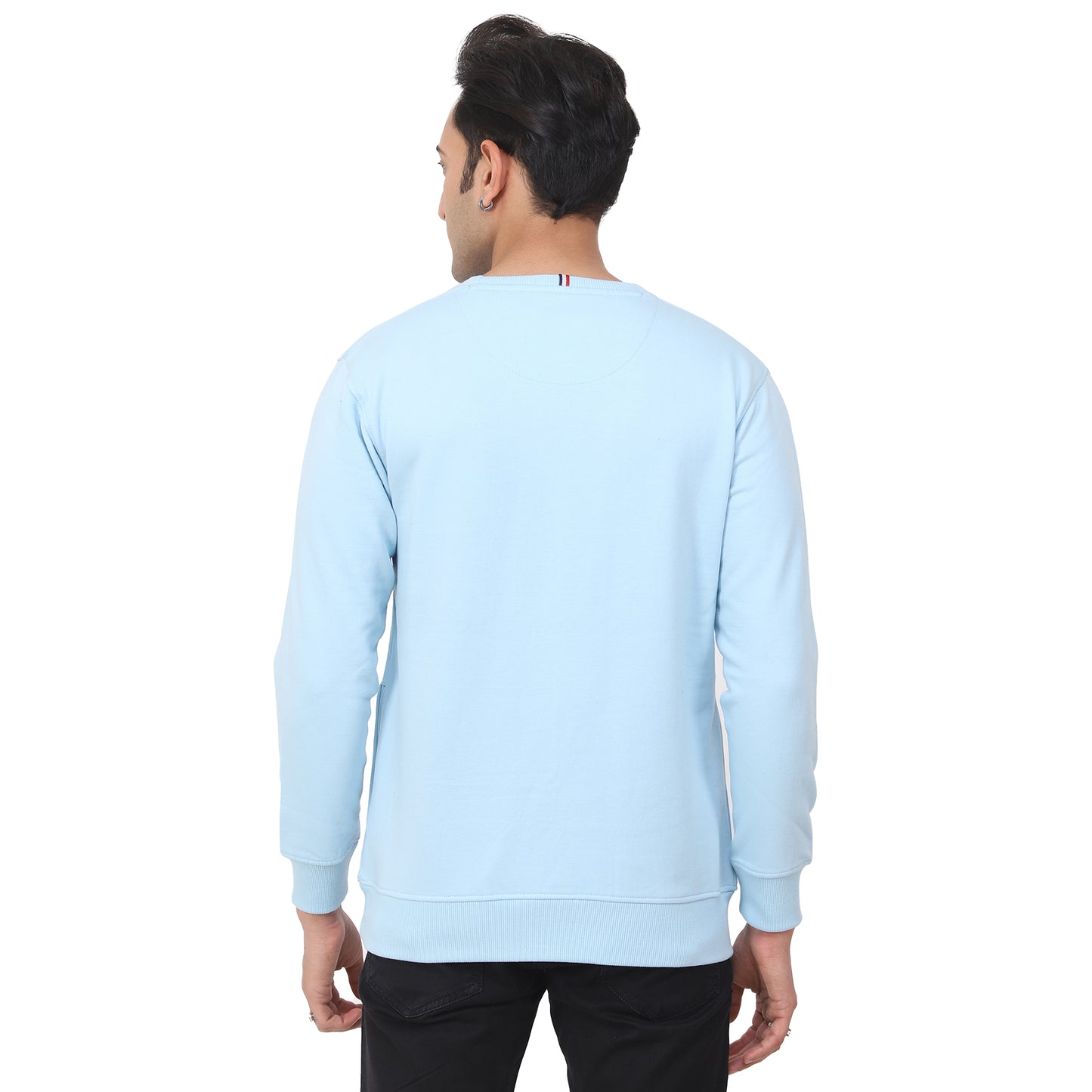 Regular Fit Printed Fleece Sweatshirt