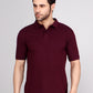 SOLID SELF LOGO PIQUE POLO