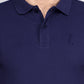 SOLID SELF LOGO PIQUE POLO