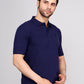 SOLID SELF LOGO PIQUE POLO