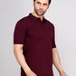 SOLID SELF LOGO PIQUE POLO