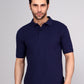 SOLID SELF LOGO PIQUE POLO