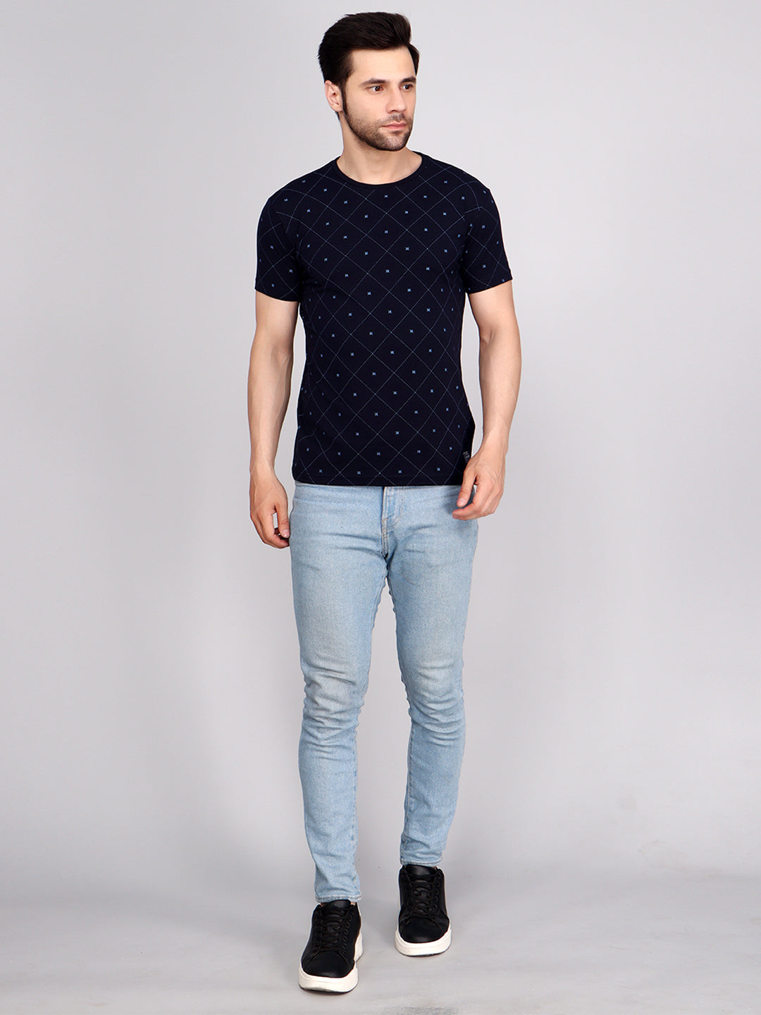 Lycra All Over Print  Tee