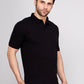 SOLID SELF LOGO PIQUE POLO