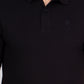 SOLID SELF LOGO PIQUE POLO