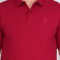SOLID SELF LOGO PIQUE POLO