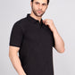 SOLID SELF LOGO PIQUE POLO