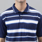 Pique Stripe Regular Fit Pocket Polo