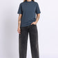Oversized Cotton Lycra Tee Graphite