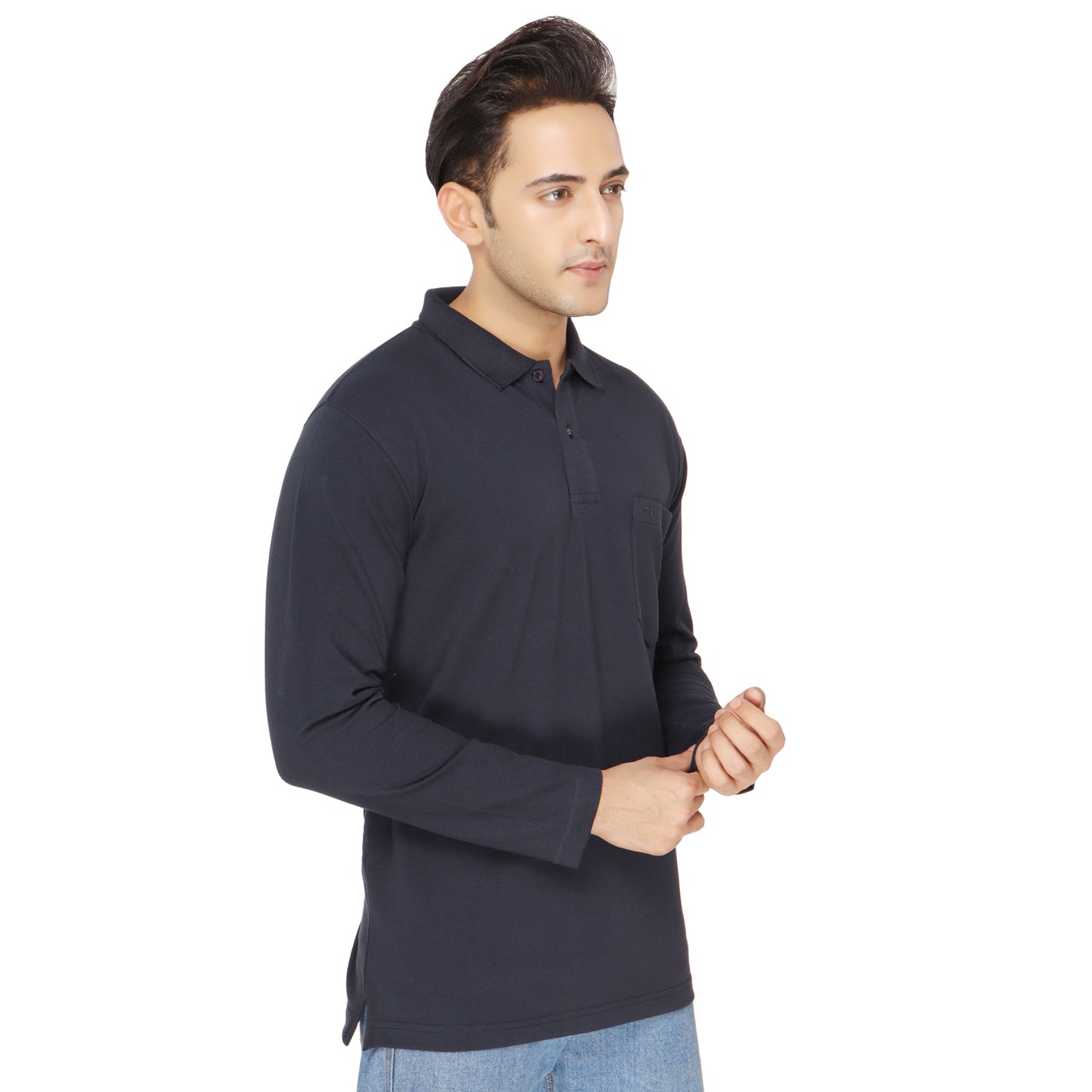 SOLID PIQUE POLO POCKET