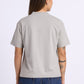 Oversized Cotton Lycra Tee Warm Gray