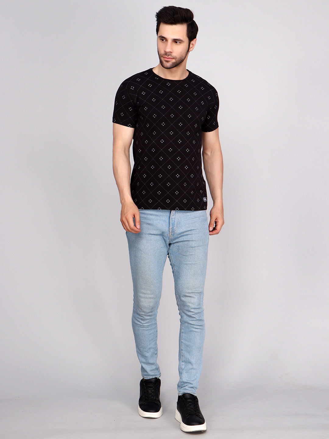 Lycra All Over Print  Tee