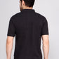SOLID SELF LOGO PIQUE POLO