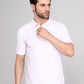 SOLID SELF LOGO PIQUE POLO