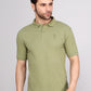 SOLID SELF LOGO PIQUE POLO