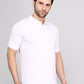 SOLID SELF LOGO PIQUE POLO