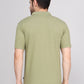 SOLID SELF LOGO PIQUE POLO