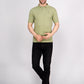 SOLID SELF LOGO PIQUE POLO