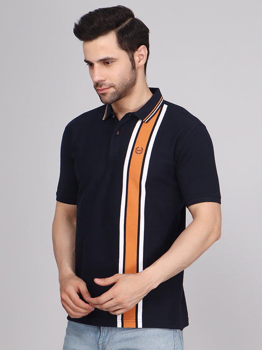 Vertical Stripe Pique Smart Fit Polo