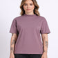 Oversized Cotton Lycra Tee Lilac