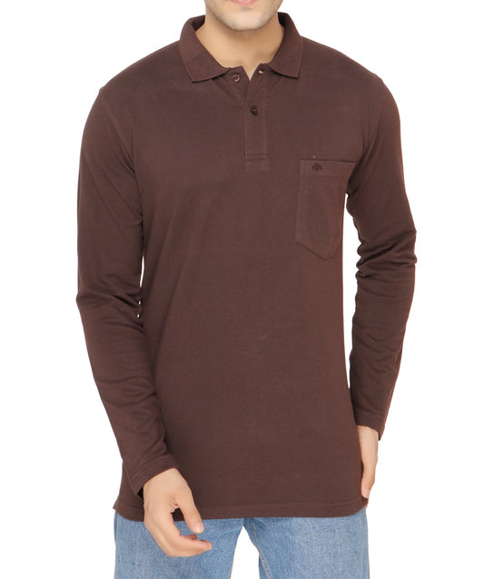 SOLID PIQUE POLO POCKET