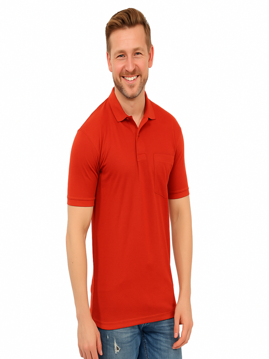 SOLID POCKET POLO REGULAR FIT