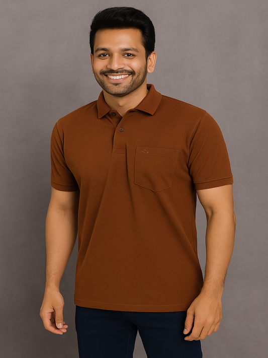 SOLID POCKET POLO REGULAR FIT