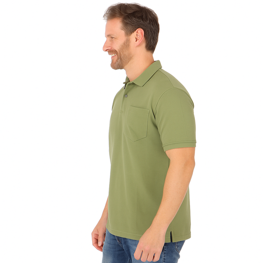 SOLID POCKET POLO REGULAR FIT