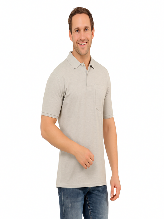SOLID POCKET POLO REGULAR FIT