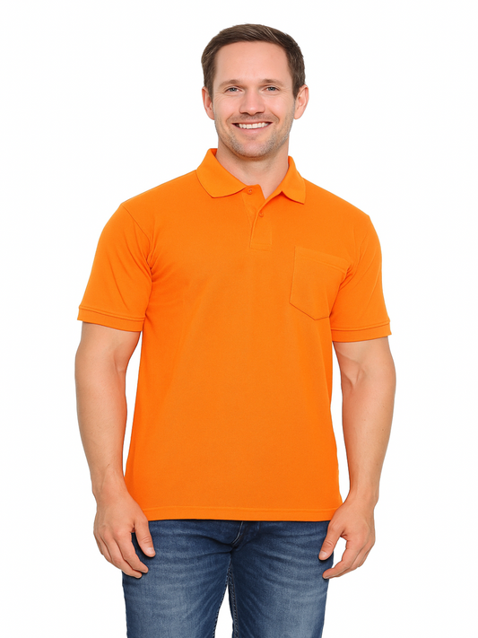 SOLID POCKET POLO REGULAR FIT