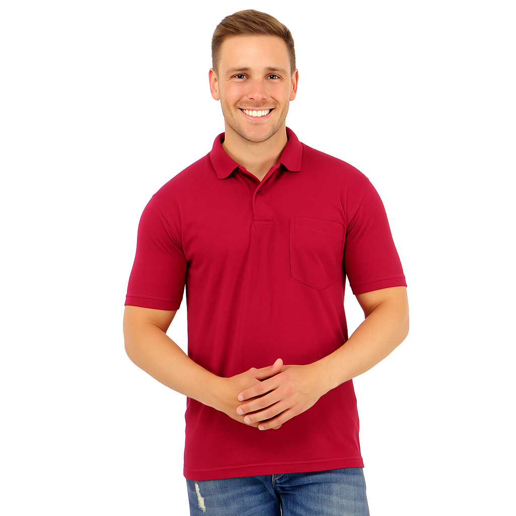 SOLID POCKET POLO REGULAR FIT