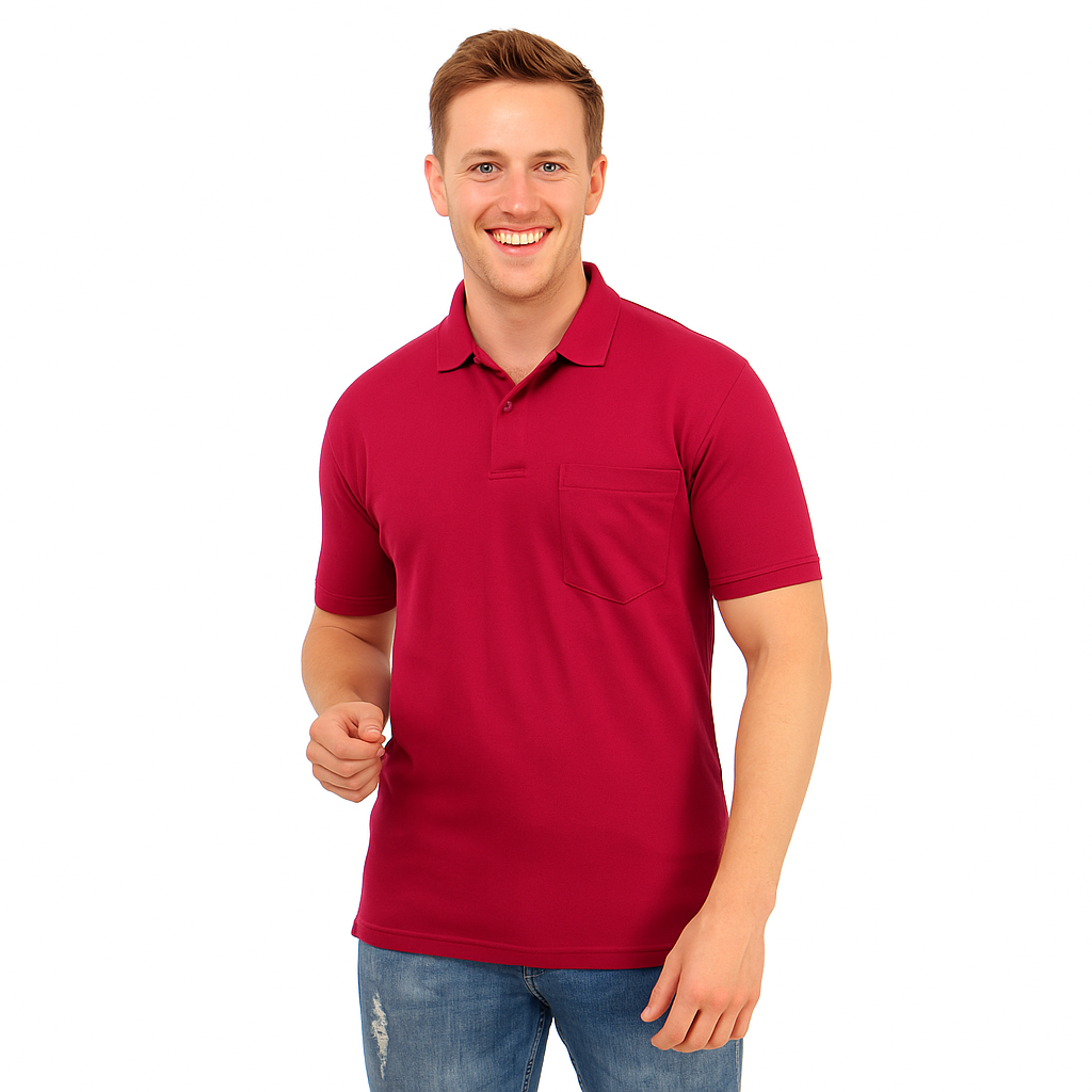 SOLID POCKET POLO REGULAR FIT