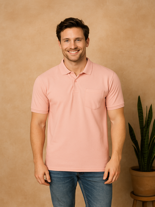 SOLID POCKET POLO REGULAR FIT